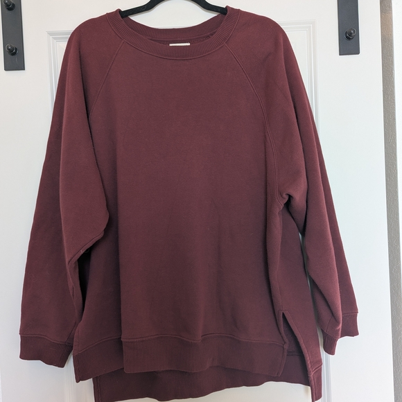 American Eagle Outfitters Tops - American Eagle Outfitters Maroon Jegging Fit Top